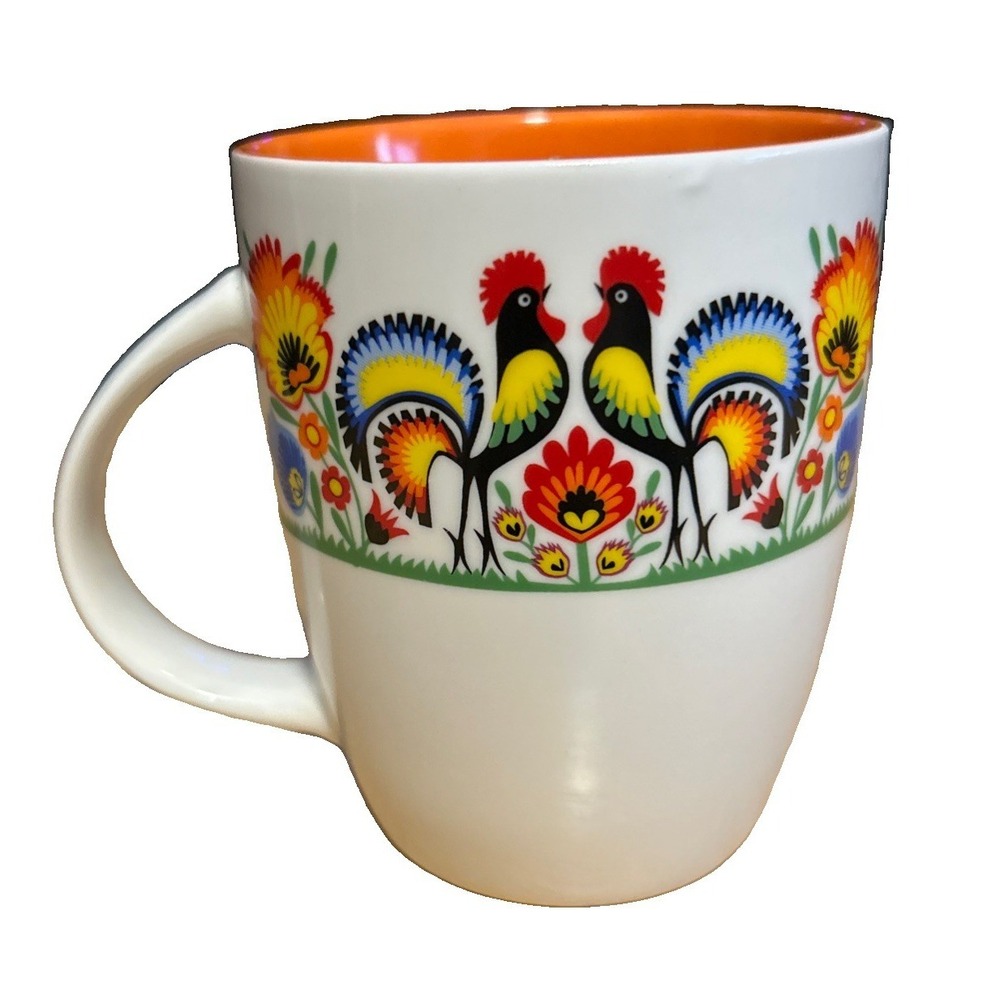 Lowicz Rooster Traditional Polish Evoke Folk Art Medium 420ml - Picture 3 of 6